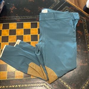 Dusty blue Tailored Sportsman with Tan Patches, size 30